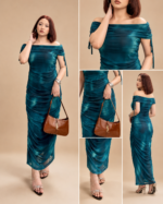 Celestial Emerald Dress – Premium Ribbed Cotton - Image 3