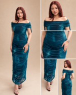 Celestial Emerald Dress – Premium Ribbed Cotton - Image 2