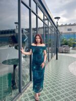 Celestial Emerald Dress – Premium Ribbed Cotton
